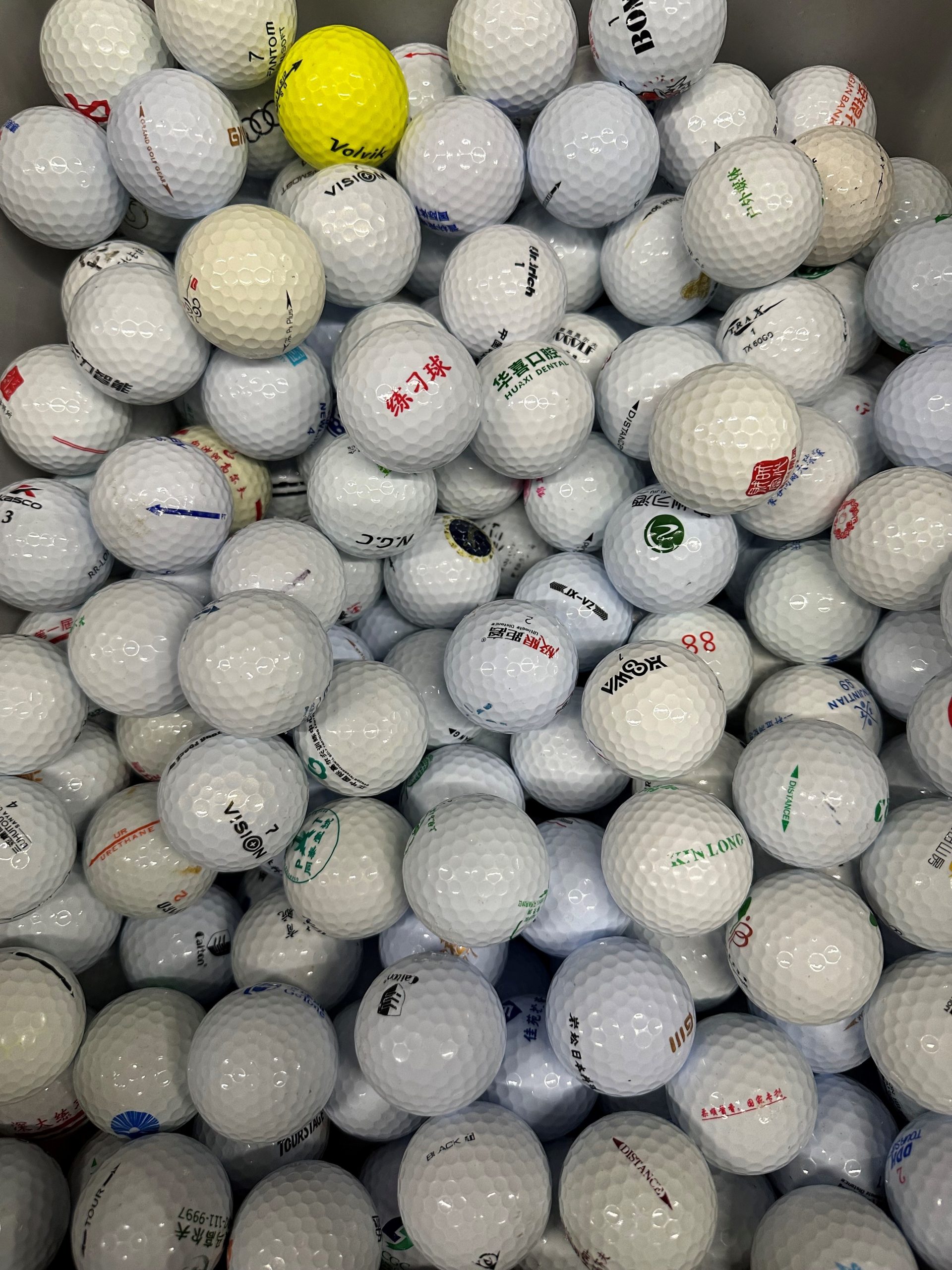 500 Lakeballs Chinesisch Marken Mix - Qualität AA/AAA